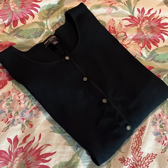 DANA BUCHMAN Size 3X Cardigan Ribbed Knitwear Stretch Logo Button Classic Career - Picture 5 of 16